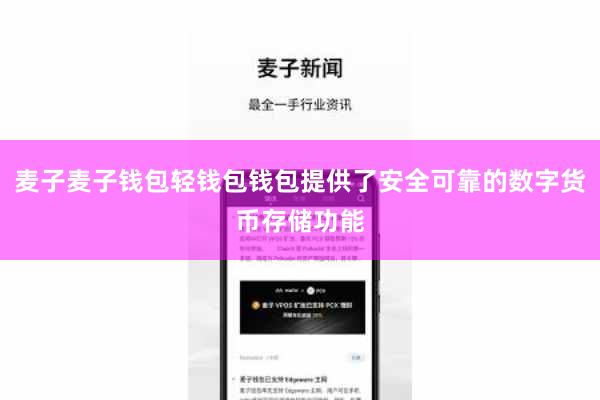 麦子麦子钱包轻钱包钱包提供了安全可靠的数字货币存储功能