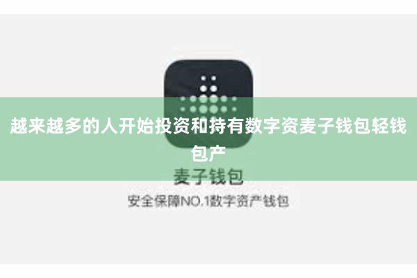 越来越多的人开始投资和持有数字资麦子钱包轻钱包产
