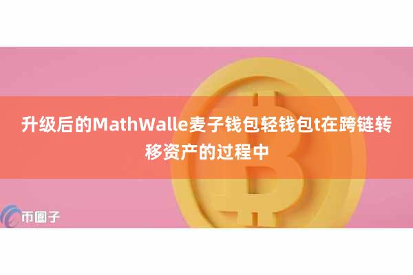 升级后的MathWalle麦子钱包轻钱包t在跨链转移资产的过程中