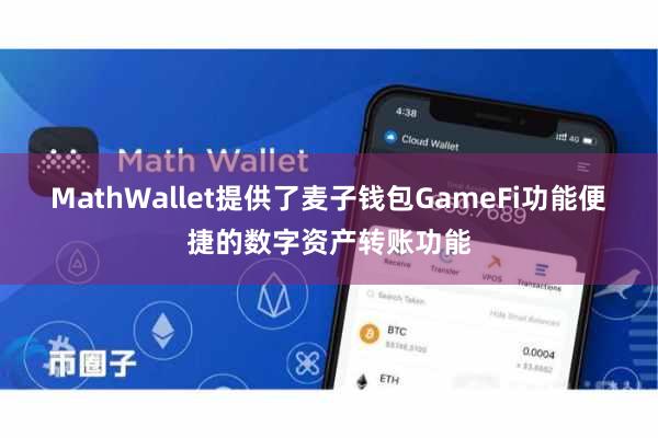MathWallet提供了麦子钱包GameFi功能便捷的数字资产转账功能