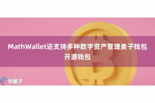 MathWallet还支持多种数字资产管理麦子钱包开源钱包